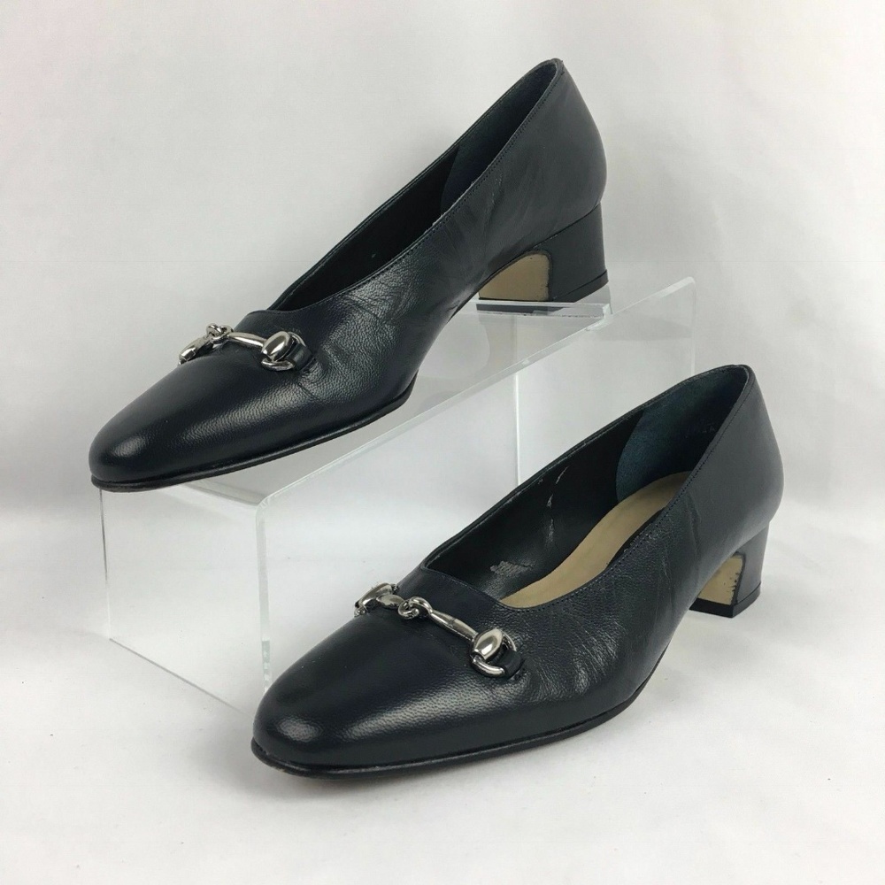 Elegant Black Leather Women's Shoes